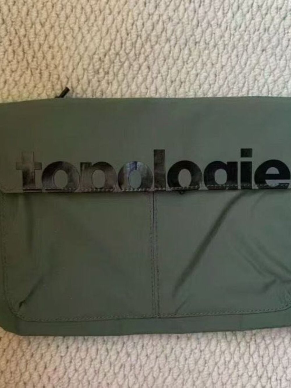 Pre-owned Topologie Flip‑Top Casual Storage Bag Shoulder Crossbody Bag Unisex